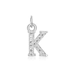 Colgante Plata Mujer CHZ0035RHCZK Letra K Circonitas
