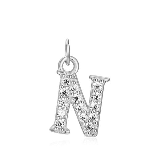 Colgante Plata Mujer CHZ0035RHCZN Letra N Circonitas