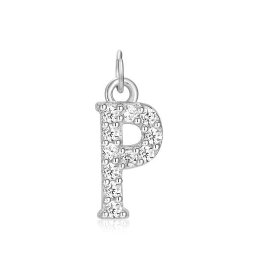 Colgante Plata Mujer CHZ0035RHCZP Letra P Circonitas