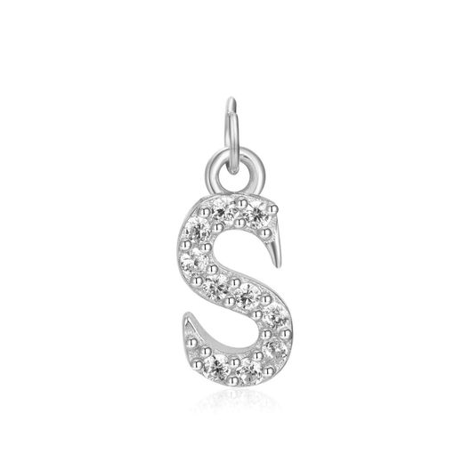 Colgante Plata Mujer CHZ0035RHCZS Letra S Circonitas
