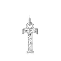 Colgante Plata Mujer CHZ0035RHCZT Letra T Circonitas