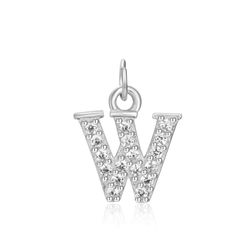 Colgante Plata Mujer CHZ0035RHCZW Letra W Circonitas