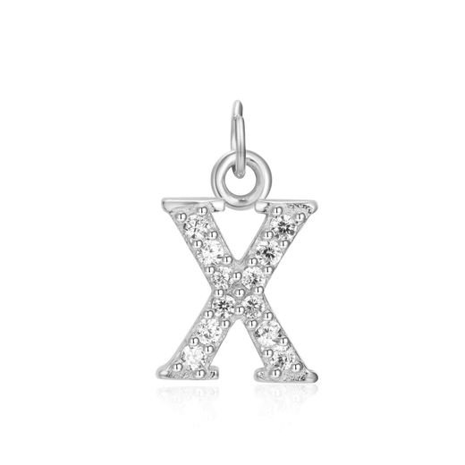 Colgante Plata Mujer CHZ0035RHCZX Letra X Circonitas