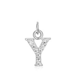Colgante Plata Mujer CHZ0035RHCZY Letra Y Circonitas