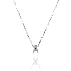Colgante Plata Mujer CO00039ARH Letra A En Brillo