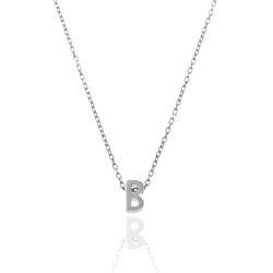 Colgante Plata Mujer CO00039BRH Letra B En Brillo