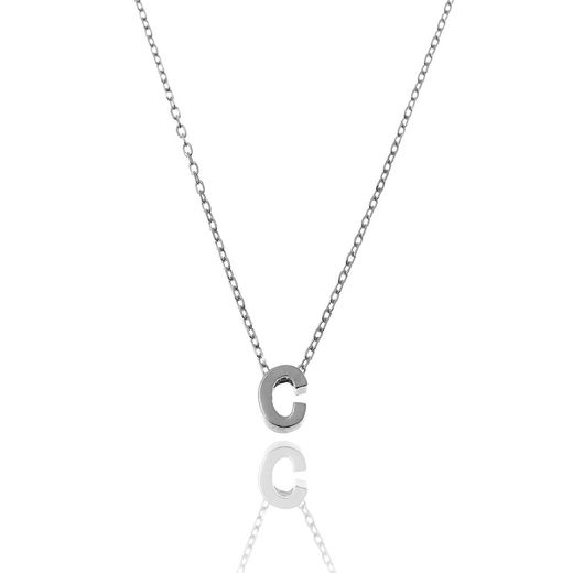 Colgante Plata Mujer CO00039CRH Letra C En Brillo