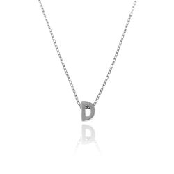 Colgante Plata Mujer CO00039DRH Letra D En Brillo