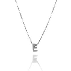Colgante Plata Mujer CO00039ERH Letra E En Brillo