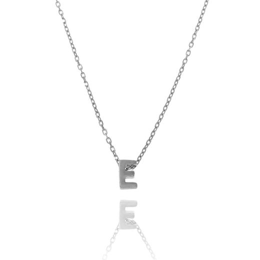 Colgante Plata Mujer CO00039ERH Letra E En Brillo