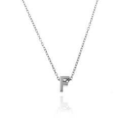 Colgante Plata Mujer CO00039FRH Letra F En Brillo