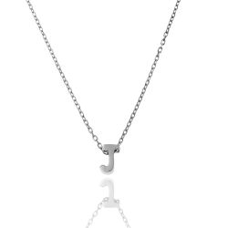 Colgante Plata Mujer CO00039JRH Letra J En Brillo