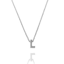 Colgante Plata Mujer CO00039LRH Letra L En Brillo