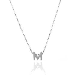 Colgante Plata Mujer CO00039MRH Letra M En Brillo