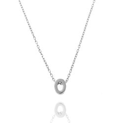 Colgante Plata Mujer CO00039ORH Letra O En Brillo
