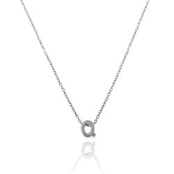 Colgante Plata Mujer CO00039QRH Letra Q En Brillo