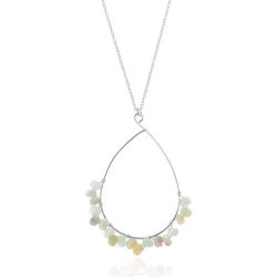 Colgante Plata Mujer COM0021RHAZ Piedra Mineral Amazonita