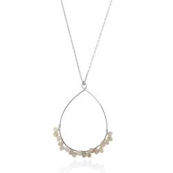 Colgante Plata Mujer COM0021RHLA Piedra Mineral Labradorita