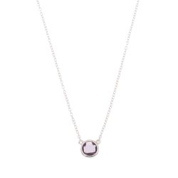 Colgante Plata Mujer COM0025RHAM Piedra Mineral Rubí