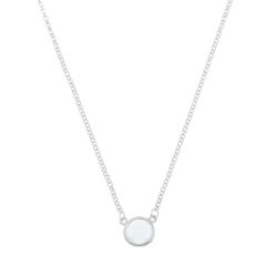 Colgante Plata Mujer COM0025RHCA Piedra Mineral Calcedonia