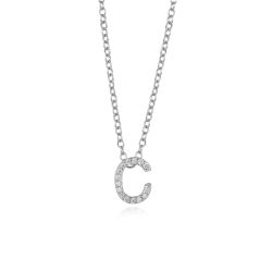 Colgante Plata Mujer COZ0172RHC Letra C C. Circonitas