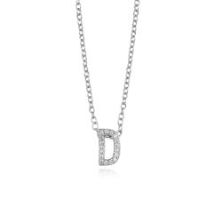 Colgante Plata Mujer COZ0172RHD Letra D C. Circonitas