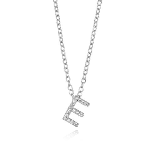 Colgante Plata Mujer COZ0172RHE Letra E C. Circonitas