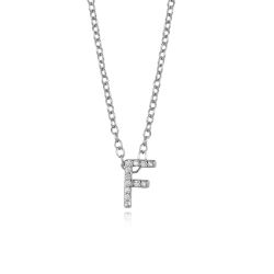 Colgante Plata Mujer COZ0172RHF Letra F C. Circonitas