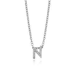 Colgante Plata Mujer COZ0172RHN Letra N C. Circonitas