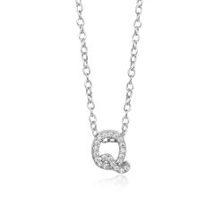 Colgante Plata Mujer COZ0172RHQ Letra Q C. Circonitas
