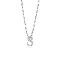 Colgante Plata Mujer COZ0172RHS Letra S C. Circonitas