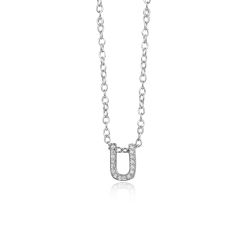 Colgante Plata Mujer COZ0172RHU Letra U C. Circonitas