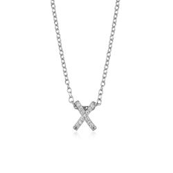 Colgante Plata Mujer COZ0172RHX Letra X C. Circonitas
