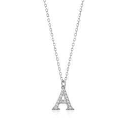 Colgante Plata Mujer 10mm COZ0283RHCZA Letra A Circonitas