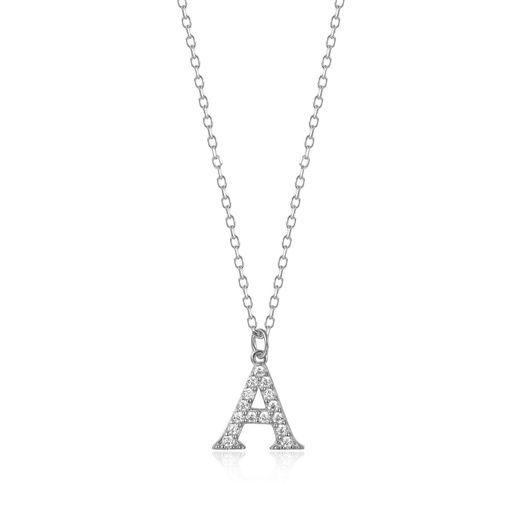Colgante Plata Mujer 10mm COZ0283RHCZA Letra A Circonitas