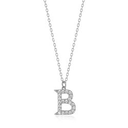 Colgante Plata Mujer 10mm COZ0283RHCZB Letra B Circonitas