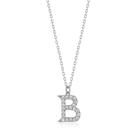 Colgante Plata Mujer 10mm COZ0283RHCZB Letra B Circonitas