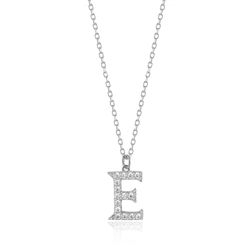 Colgante Plata Mujer 10mm COZ0283RHCZE Letra E Circonitas