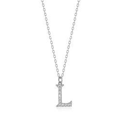 Colgante Plata Mujer 10mm COZ0283RHCZL Letra L Circonitas
