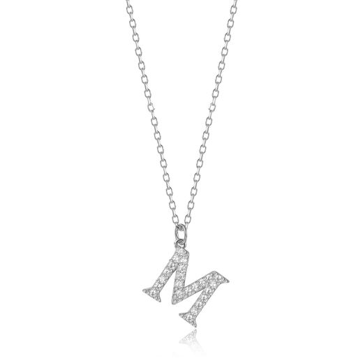 Colgante Plata Mujer 10mm COZ0283RHCZM Letra M Circonitas
