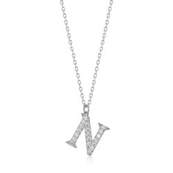Colgante Plata Mujer 10mm COZ0283RHCZN Letra N Circonitas