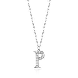 Colgante Plata Mujer 10mm COZ0283RHCZP Letra P Circonitas