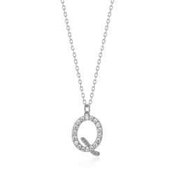 Colgante Plata Mujer 10mm COZ0283RHCZQ Letra Q Circonitas