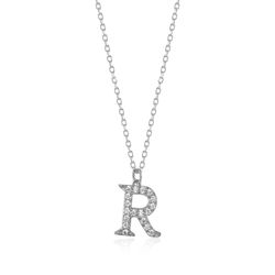 Colgante Plata Mujer 10mm COZ0283RHCZR Letra R Circonitas