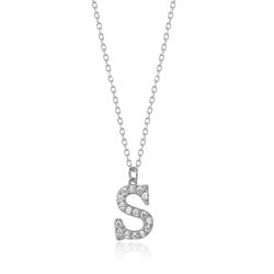 Colgante Plata Mujer 10mm COZ0283RHCZS Letra S Circonitas