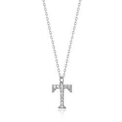 Colgante Plata Mujer 10mm COZ0283RHCZT Letra T Circonitas