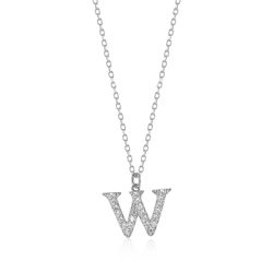 Colgante Plata Mujer 10mm COZ0283RHCZW Letra W Circonitas