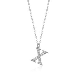 Colgante Plata Mujer 10mm COZ0283RHCZX Letra X Circonitas