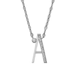 Colgante Plata Mujer 16mm COZ0345RHA Letra A Circonitas