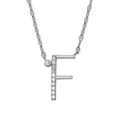 Colgante Plata Mujer COZ0345RHF Letra F C. Circonitas
